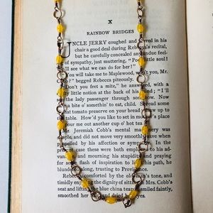 Lemon drop artisan handmade wire wrap necklace